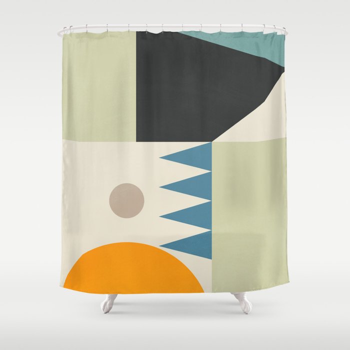 Abstract Geometric Shapes 26 Shower Curtain Gallery Image 1