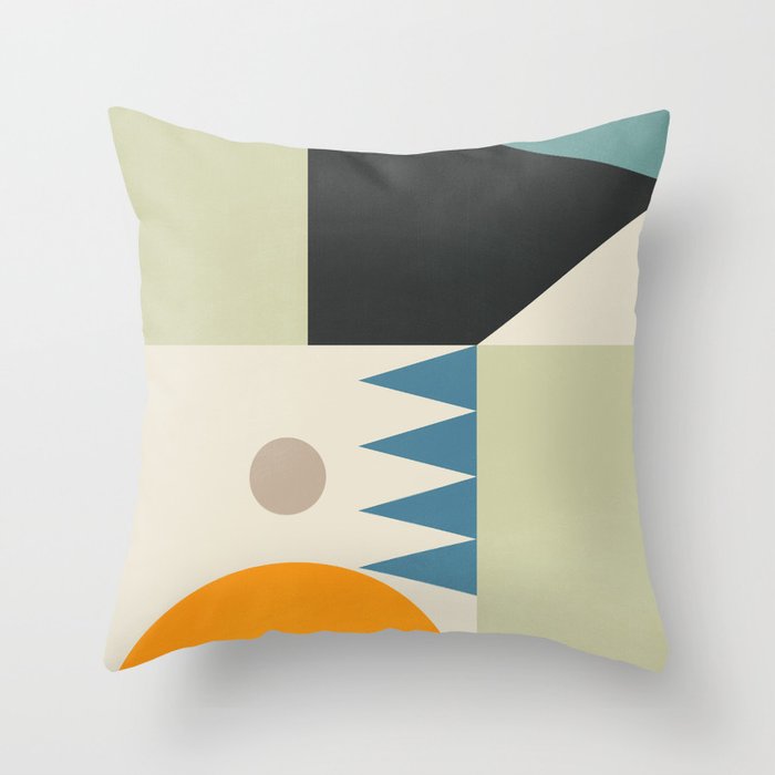 Abstract Geometric Shapes 26 Throw Pillow Gallery Image 1