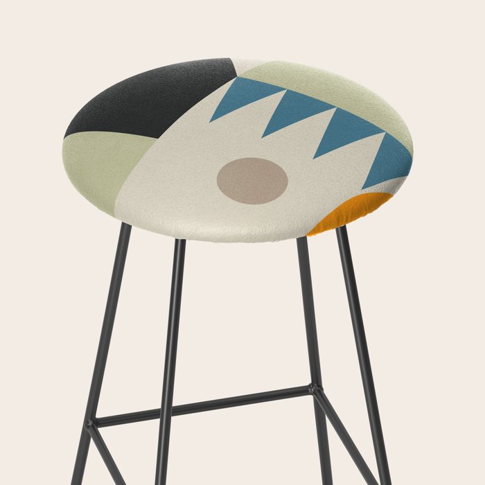 Abstract Geometric Shapes 26 Stool Gallery Image 2