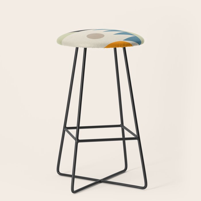 Abstract Geometric Shapes 26 Stool Gallery Image 1