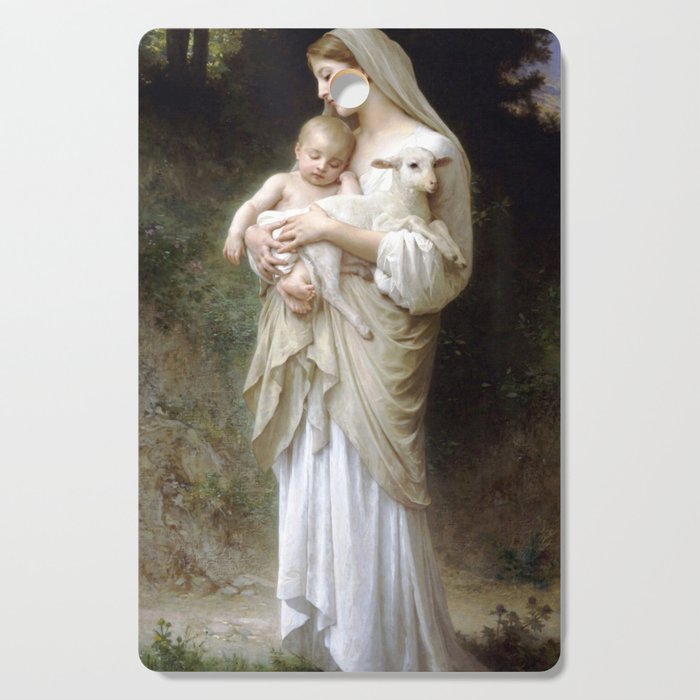 William-Adolphe Bouguereau "L'Innocence (Innocence)"(1893) Cutting Board Gallery Image 1