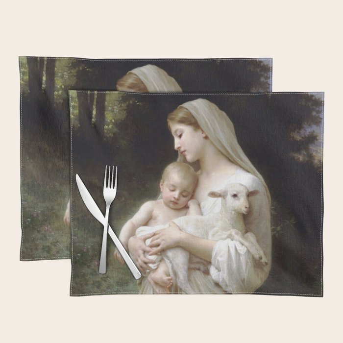 William-Adolphe Bouguereau "L'Innocence (Innocence)"(1893) Placemat Gallery Image 1