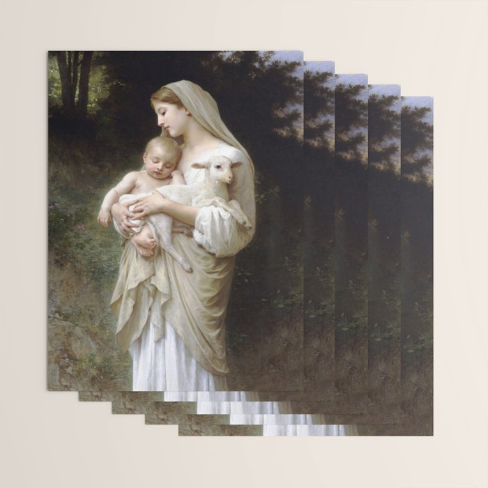 William-Adolphe Bouguereau "L'Innocence (Innocence)"(1893) Wrapping Paper Gallery Image 3