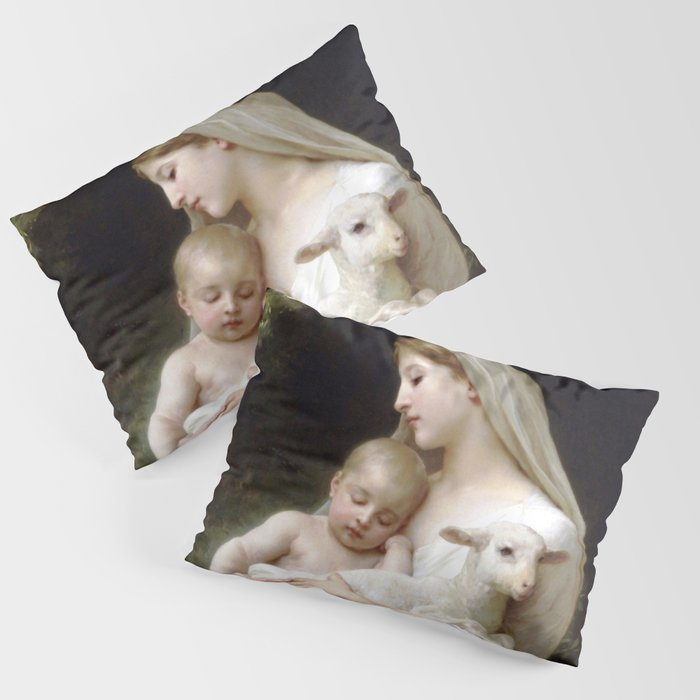William-Adolphe Bouguereau "L'Innocence (Innocence)"(1893) Pillow Sham Gallery Image 1