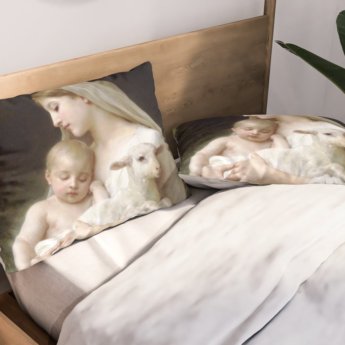 William-Adolphe Bouguereau "L'Innocence (Innocence)"(1893) Pillow Sham Gallery Image 2