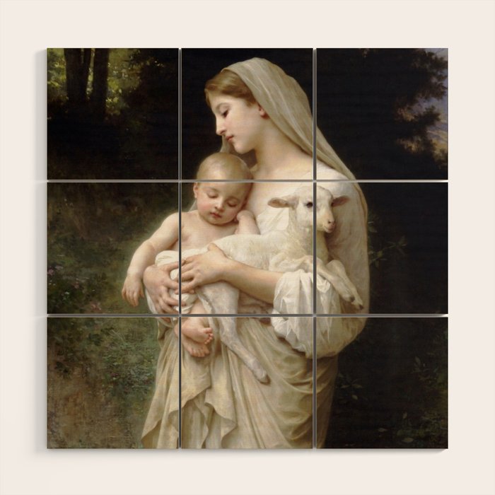 William-Adolphe Bouguereau "L'Innocence (Innocence)"(1893) Wood Wall Art Gallery Image 1