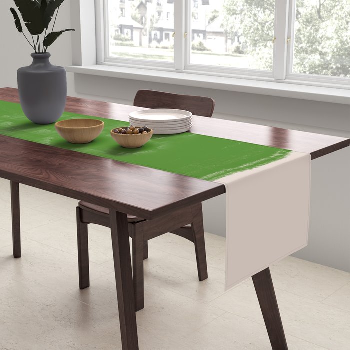 Green Summer Vibrant Shape Table Runner Gallery Image 2
