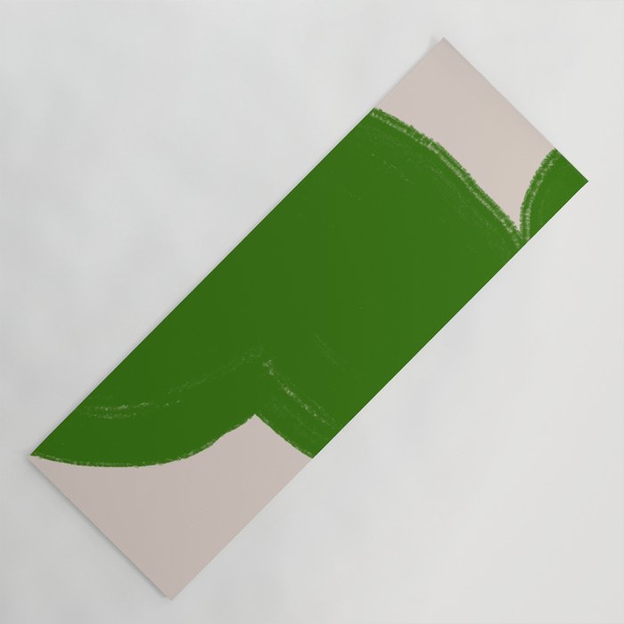 Green Summer Vibrant Shape Yoga Mat Gallery Image 1