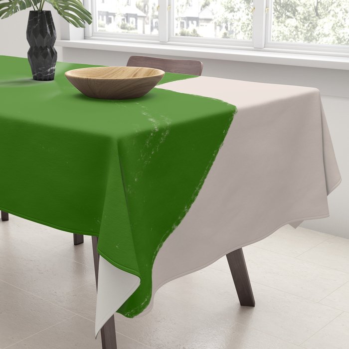 Green Summer Vibrant Shape Tablecloth Gallery Image 3