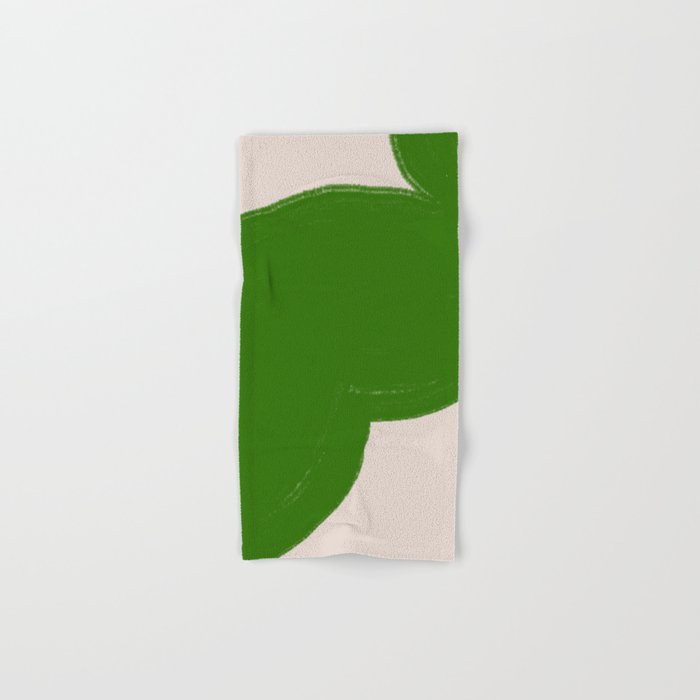 Green Summer Vibrant Shape Bath Towel Gallery Image 1