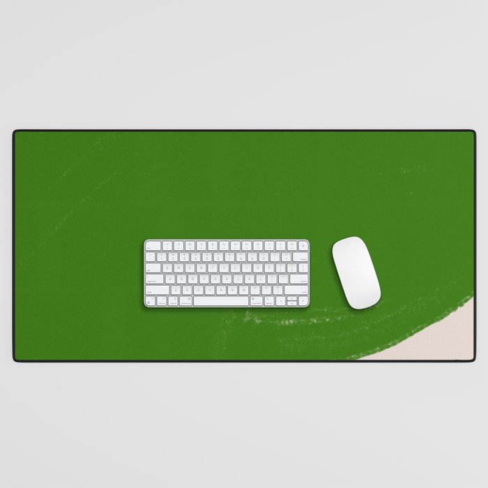 Green Summer Vibrant Shape Desk Mat Gallery Image 1