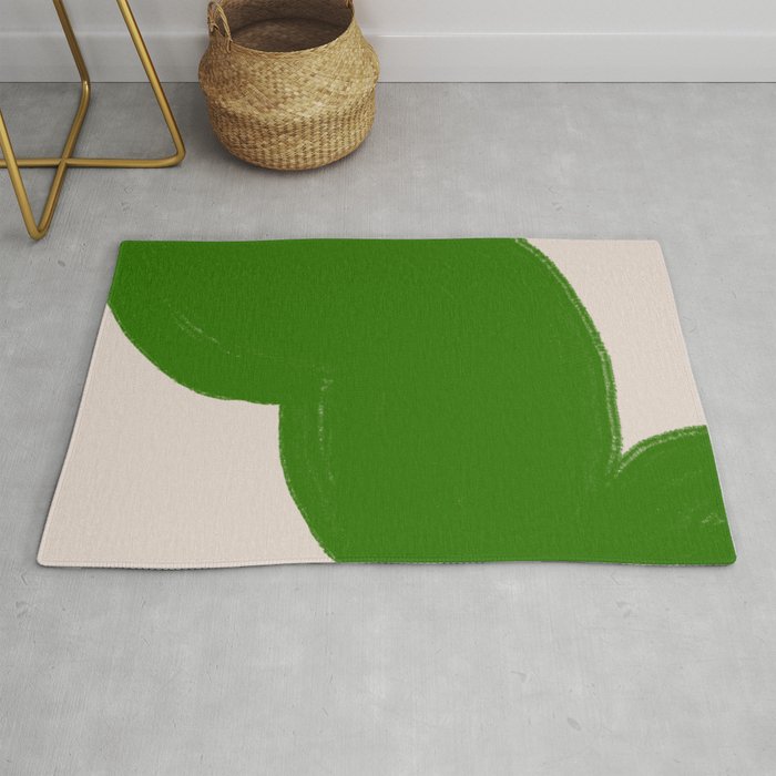 Green Summer Vibrant Shape Rug Gallery Image 1