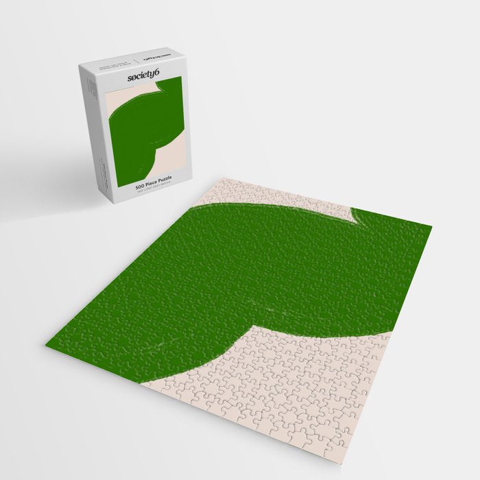 Green Summer Vibrant Shape Jigsaw Puzzle Gallery Image 2
