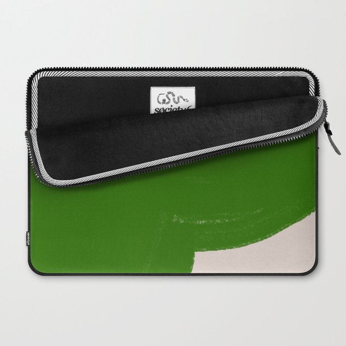 Green Summer Vibrant Shape Laptop Sleeve Gallery Image 2