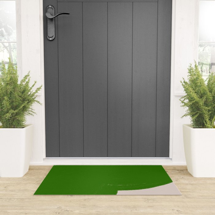 Green Summer Vibrant Shape Welcome Mat Gallery Image 3