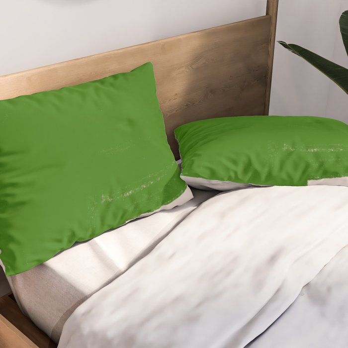 Green Summer Vibrant Shape Pillow Sham Gallery Image 2