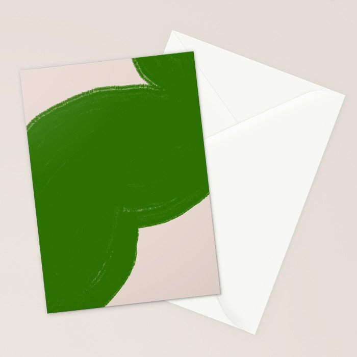 Green Summer Vibrant Shape Stationery Card Gallery Image 2