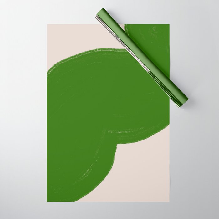 Green Summer Vibrant Shape Wrapping Paper Gallery Image 1