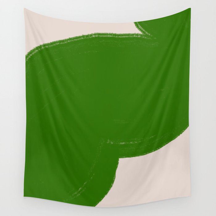 Green Summer Vibrant Shape Wall Tapestry Gallery Image 4