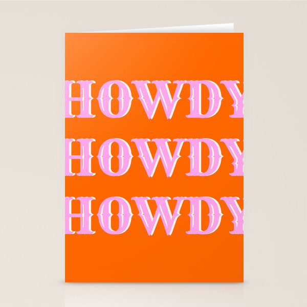 Howdy Howdy Howdy Stationery Card Gallery Image 1