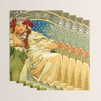 Alphonse Mucha  "Princess Hyacinth" Wrapping Paper Gallery Image 3