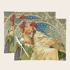 Alphonse Mucha  "Princess Hyacinth" Placemat Gallery Image 1