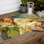 Alphonse Mucha  "Princess Hyacinth" Outdoor Rug Gallery Image 2