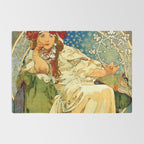 Alphonse Mucha  "Princess Hyacinth" Rug Gallery Image 2