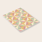 Kaleidoscope Tile Pattern XIII Neutral Earthy Pastel Notebook Gallery Image 3