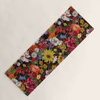 Multicolor Floral Night Garden Yoga Mat Gallery Image 1