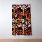 Multicolor Floral Night Garden Window Curtain Gallery Image 3