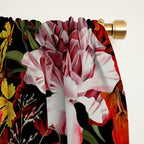 Multicolor Floral Night Garden Window Curtain Gallery Image 2