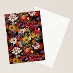 Multicolor Floral Night Garden Stationery Card Gallery Image 2