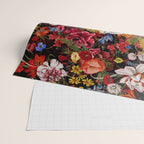 Multicolor Floral Night Garden Wrapping Paper Gallery Image 2