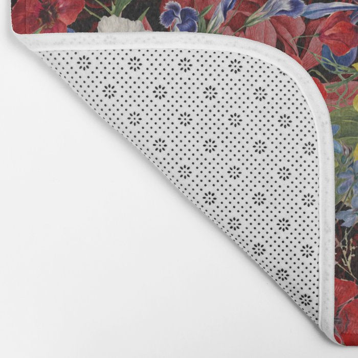 Multicolor Floral Night Garden Bath Mat Gallery Image 2