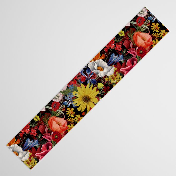 Multicolor Floral Night Garden Table Runner Gallery Image 3