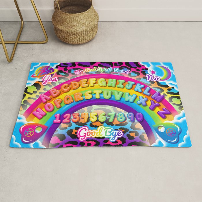 1997 Neon Rainbow Spirit Board Rug Gallery Image 1