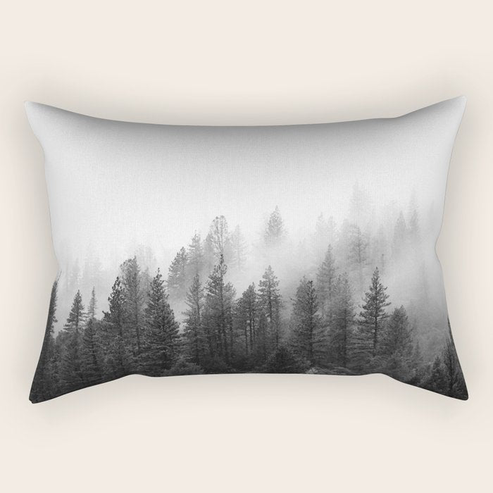 Misty Forest Rectangular Pillow Gallery Image 1