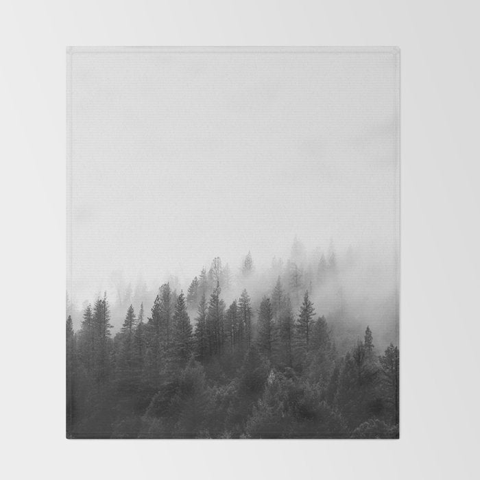 Misty Forest Throw Blanket Gallery Image 2