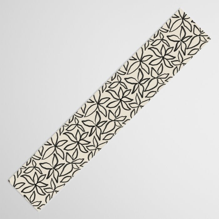 Abstract Brushed Line Art Florals Table Runner Gallery Image 3