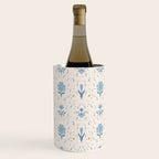 Vintage Floral Harmony Pattern  Charming Blue  Pink Blossom Design Wine Chiller Gallery Image 2
