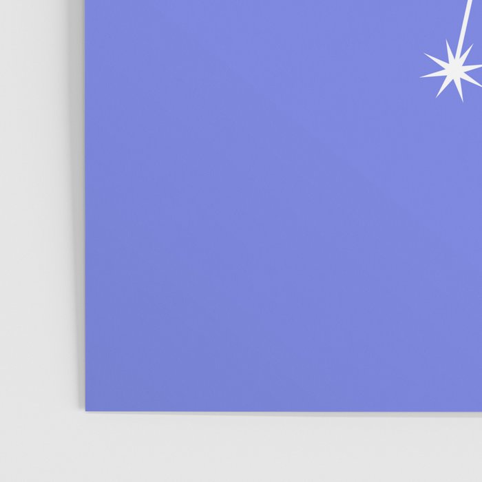 Cancer Zodiac Star Constellation Line Art Periwinkle Purple Poster Gallery Image 3