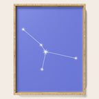 Cancer Zodiac Star Constellation Line Art Periwinkle Purple Serving Tray Gallery Image 1
