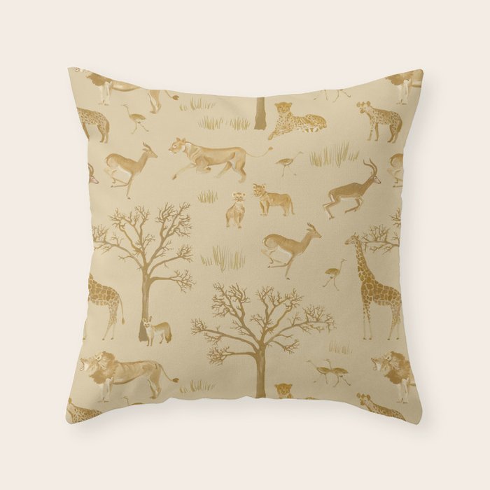 Safari in the Serengeti Throw Pillow Gallery Image 1