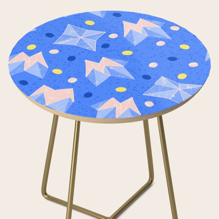 Origami Fortune Teller in Sky Blue & Peach Side Table Gallery Image 2