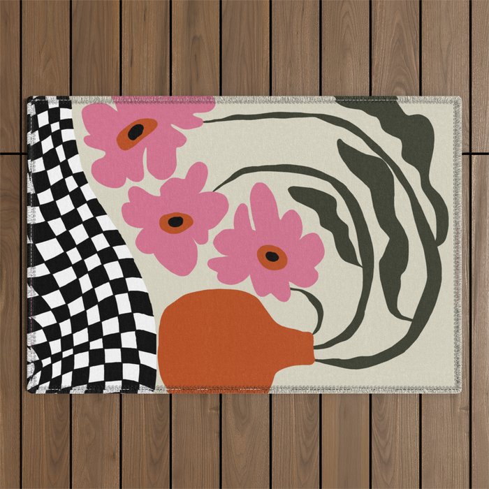 Vintage blossom  Outdoor Rug Gallery Image 1