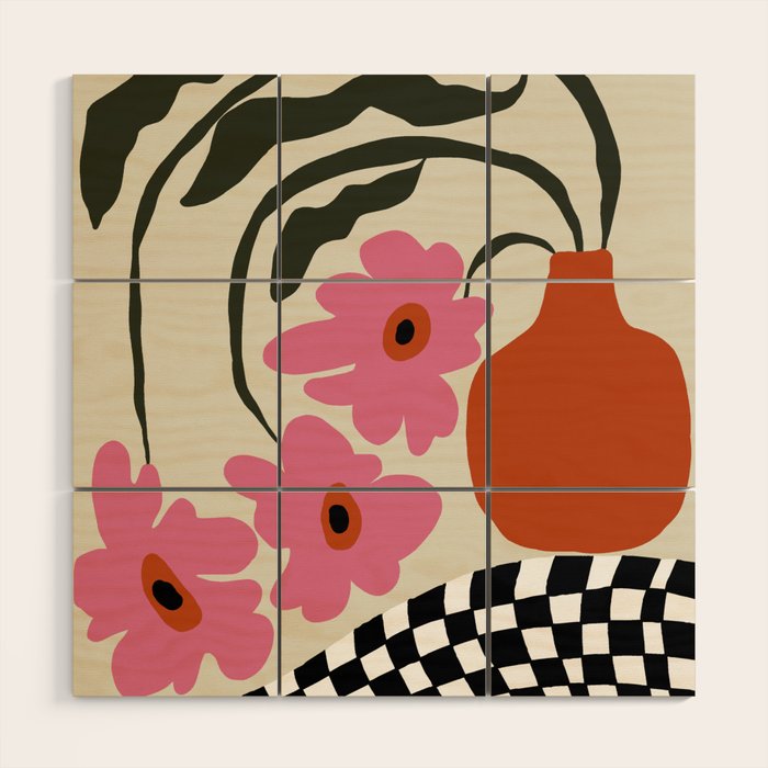 Vintage blossom  Wood Wall Art Gallery Image 1