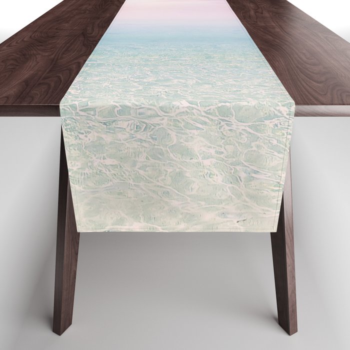 Pink Sunset, Ocean Art Table Runner Gallery Image 1