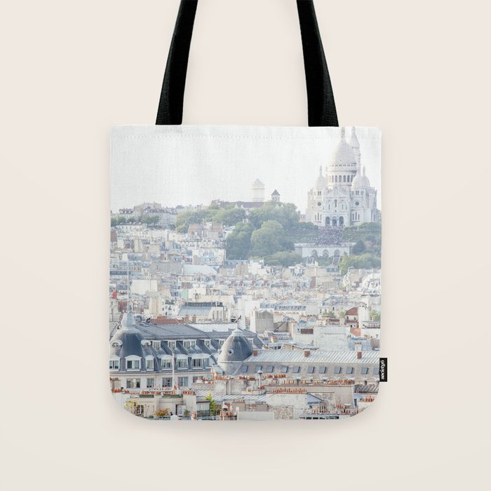 Montmartre Sacre Coeur - Paris Travel Photography Tote Bag Gallery Image 1