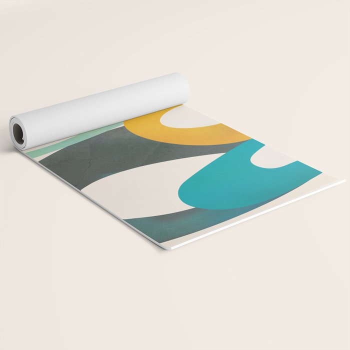 Mid-Century Modern Abstract Art 05 Yoga Mat Gallery Image 2
